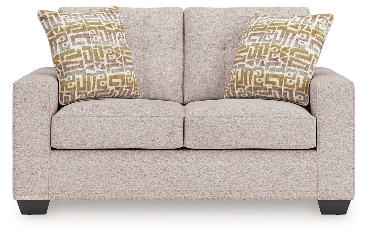 Larimer Stone Loveseat from Ashley - Luna Furniture