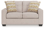 Larimer Stone Loveseat from Ashley - Luna Furniture