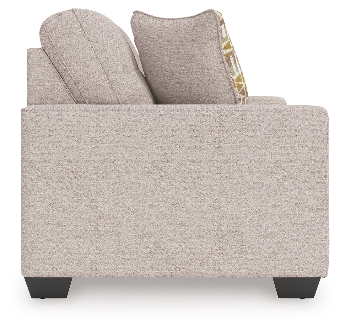Larimer Stone Loveseat from Ashley - Luna Furniture