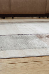 Larkport Cream/Brown/Gray Washable Medium Rug from Ashley - Luna Furniture