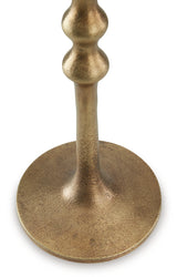 Larwick Antique Brass Finish Candle Holder from Ashley - Luna Furniture