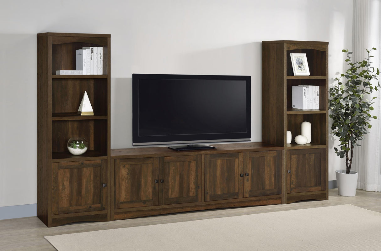 Laughlin Dark Pine 3-Piece Entertainment Center TV Stand from Coaster - Luna Furniture