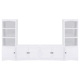 Laughlin White 3-Piece Entertainment Center TV Stand from Coaster - Luna Furniture