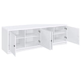 Laughlin White 3-Piece Entertainment Center TV Stand from Coaster - Luna Furniture