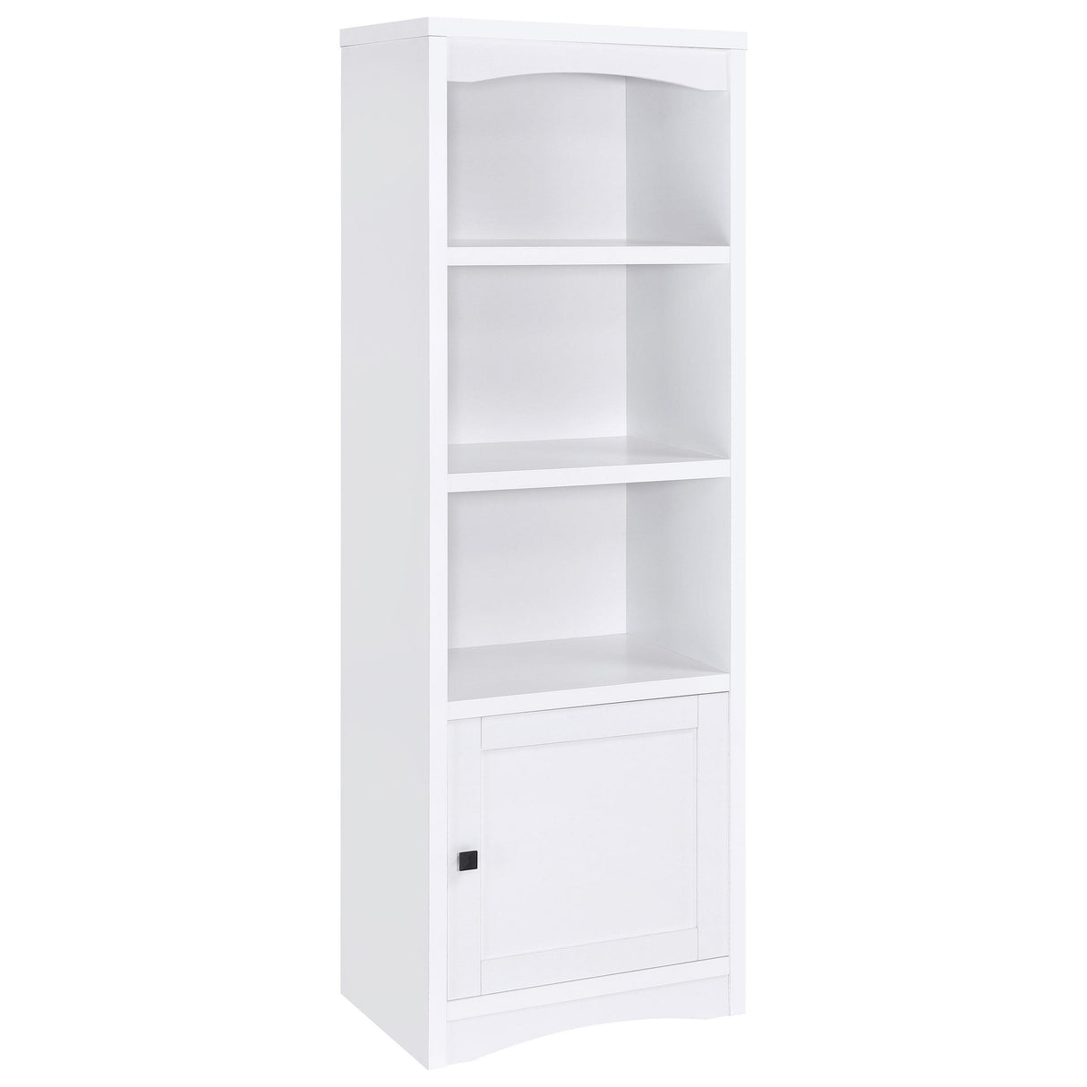 Laughlin White 3-Shelf Engineered Wood Media Tower from Coaster - Luna Furniture