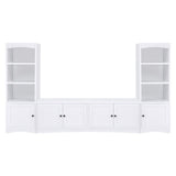 Laughlin White 3-Shelf Engineered Wood Media Tower from Coaster - Luna Furniture