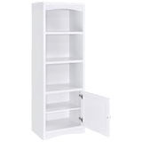 Laughlin White 3-Shelf Engineered Wood Media Tower from Coaster - Luna Furniture