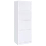 Laughlin White 3-Shelf Engineered Wood Media Tower from Coaster - Luna Furniture