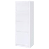 Laughlin White 3-Shelf Engineered Wood Media Tower from Coaster - Luna Furniture