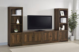 Laughlin Dark Pine 4-Door Engineered Wood 78" TV Stand from Coaster - Luna Furniture