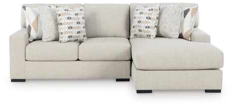 Laurelgrove Pebble 2-Piece RAF Sofa Chaise from Ashley - Luna Furniture