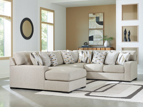 Laurelgrove Pebble 4-Piece LAF Chaise Sectional from Ashley - Luna Furniture