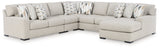 Laurelgrove Pebble 5-Piece RAF Chaise Sectional from Ashley - Luna Furniture