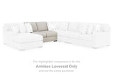 Laurelgrove Pebble Armless Loveseat from Ashley - Luna Furniture