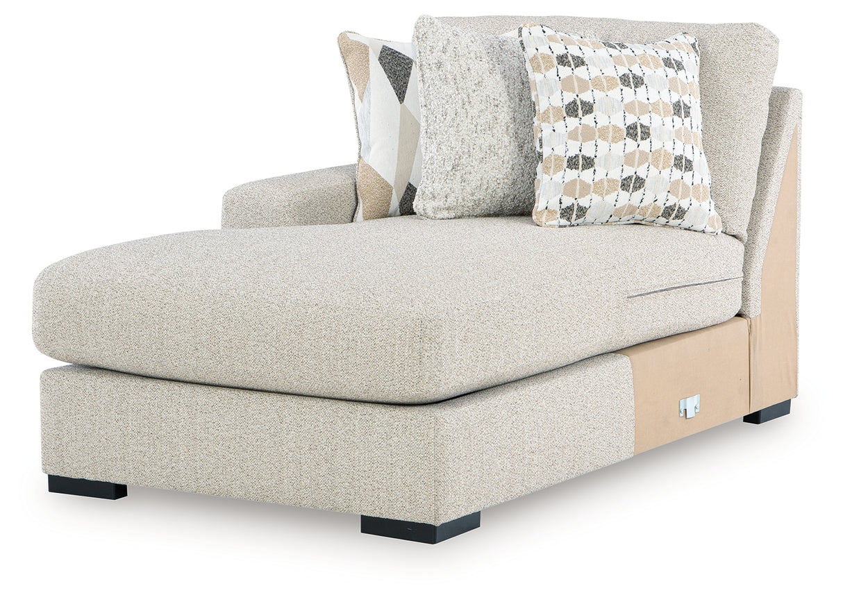 Laurelgrove Pebble Left-Arm Facing Corner Chaise from Ashley - Luna Furniture