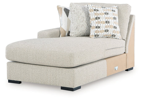 Laurelgrove Pebble Left-Arm Facing Corner Chaise from Ashley - Luna Furniture