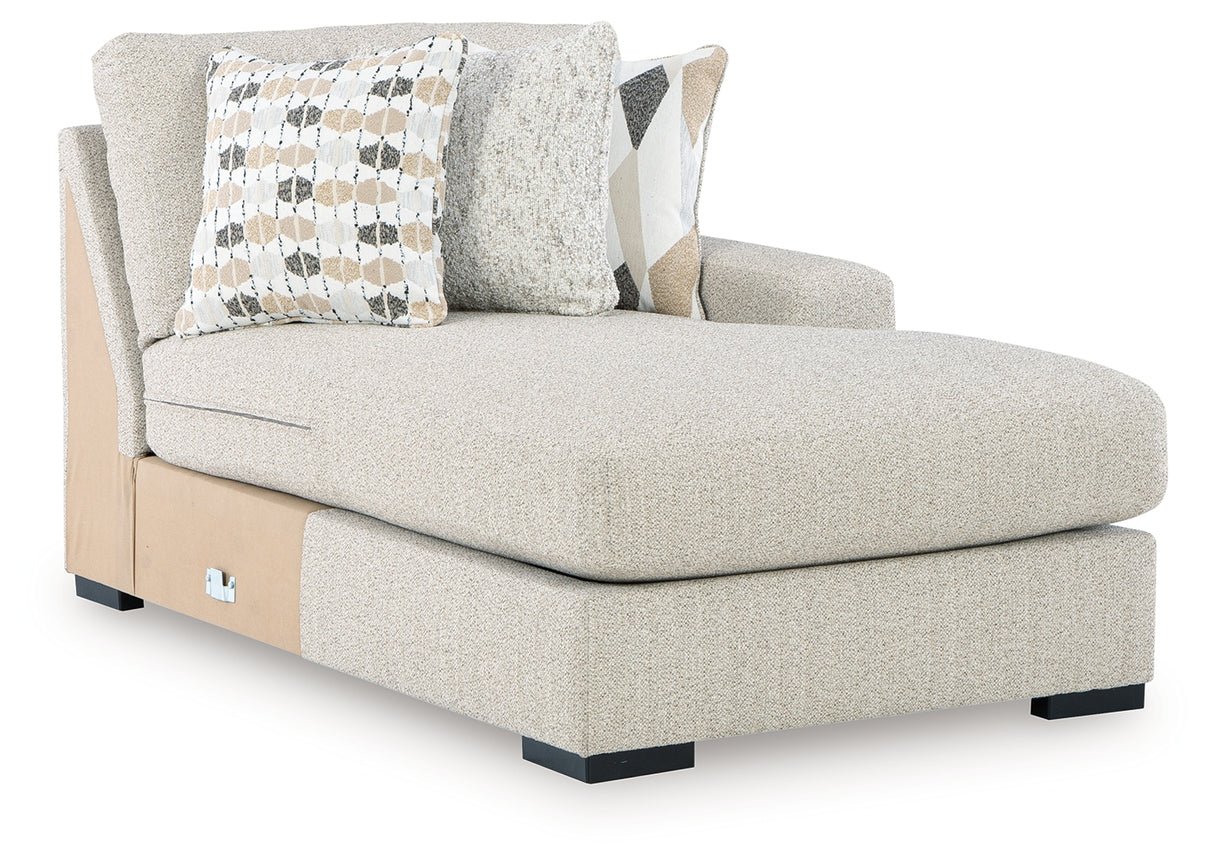 Laurelgrove Pebble Right-Arm Facing Corner Chaise from Ashley - Luna Furniture