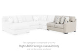 Laurelgrove Pebble Right-Arm Facing Loveseat from Ashley - Luna Furniture
