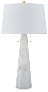 Laurellen 2-Piece Table Lamp Set in White from Ashley - Luna Furniture