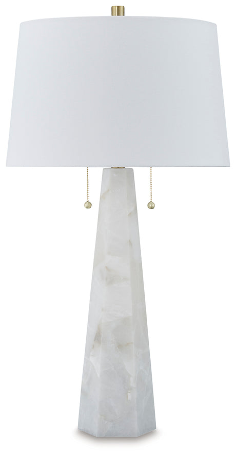 Laurellen 2-Piece Table Lamp Set in White from Ashley - Luna Furniture