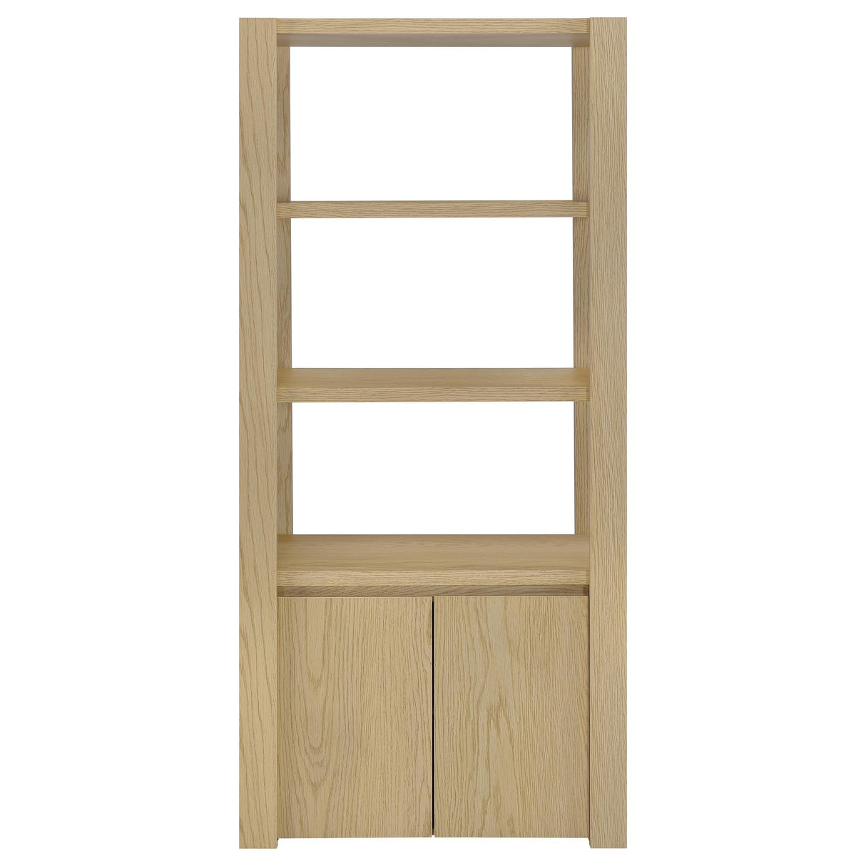 Laurelton Light Oak 3-Shelf Media Tower Tall Pier Cabinet from Coaster - Luna Furniture