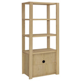 Laurelton Light Oak 3-Shelf Media Tower Tall Pier Cabinet from Coaster - Luna Furniture