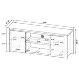 Laurelton Light Oak 60-inch 2-Door TV Stand Media Console from Coaster - Luna Furniture