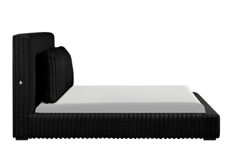 Lauren Black Queen Platform Bed from Happy Homes - Luna Furniture