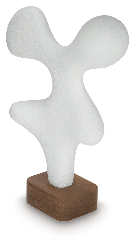 Lavarsen White/Brown Sculpture from Ashley Furniture - Luna Furniture