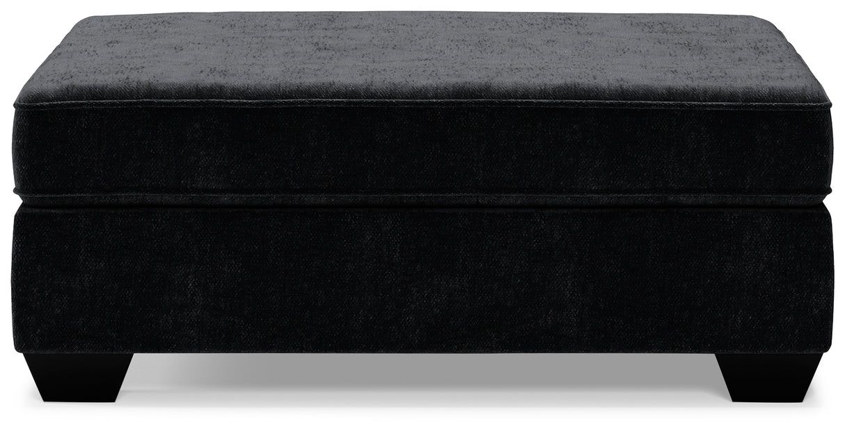 Lavernett Charcoal 5-Piece Sectional and Ottoman from Ashley - Luna Furniture