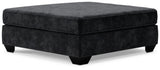 Lavernett Charcoal 5-Piece Sectional and Ottoman from Ashley - Luna Furniture