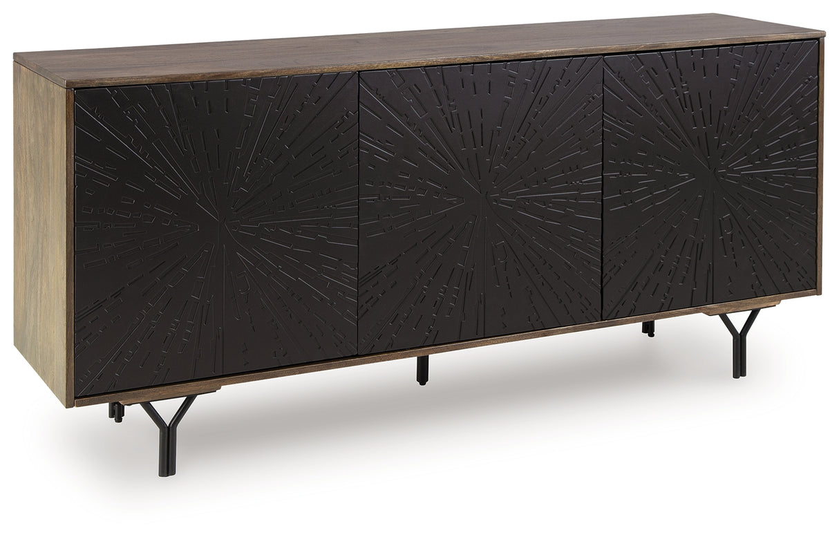 Lavinmont Multi Brown Accent Cabinet from Ashley - Luna Furniture