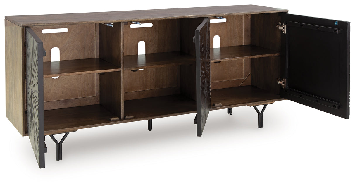 Lavinmont Multi Brown Accent Cabinet from Ashley - Luna Furniture