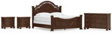 Lavinton King Poster Bed with Dresser and 2 Nightstands in Brown from Ashley - Luna Furniture