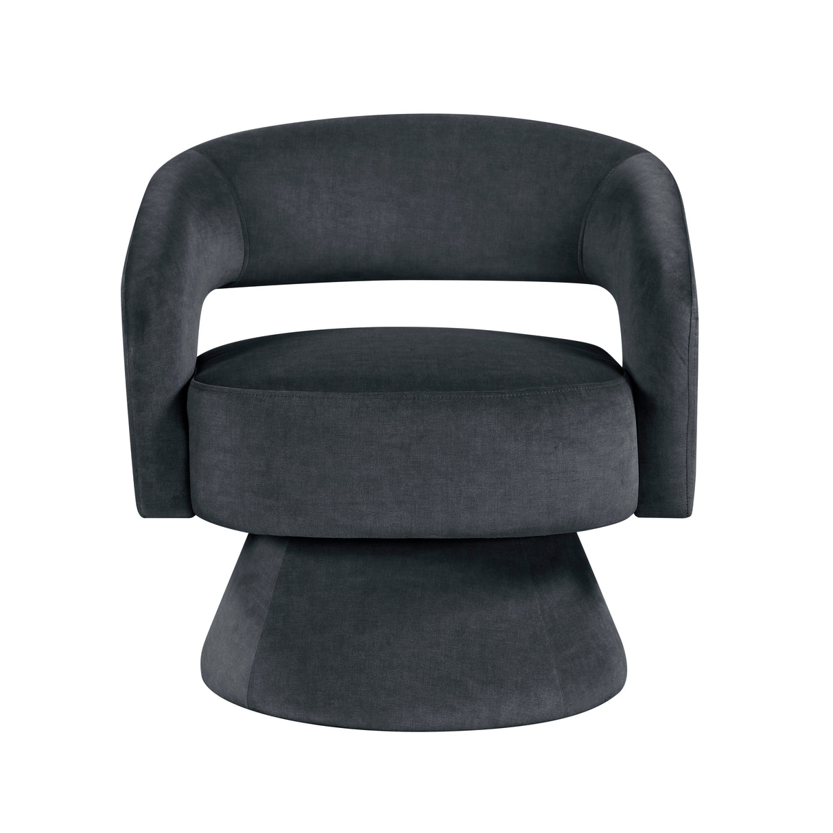Lavon Dark Gray Swivel Chair from Homelegance - Luna Furniture