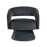 Lavon Dark Gray Swivel Chair from Homelegance - Luna Furniture