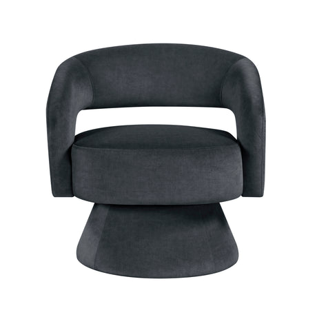 Lavon Dark Gray Swivel Chair from Homelegance - Luna Furniture
