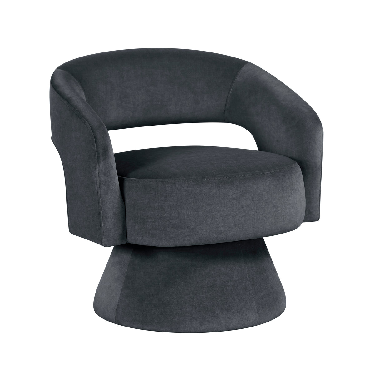 Lavon Dark Gray Swivel Chair from Homelegance - Luna Furniture