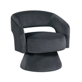 Lavon Dark Gray Swivel Chair from Homelegance - Luna Furniture