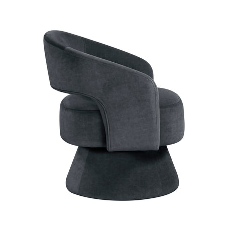 Lavon Dark Gray Swivel Chair from Homelegance - Luna Furniture