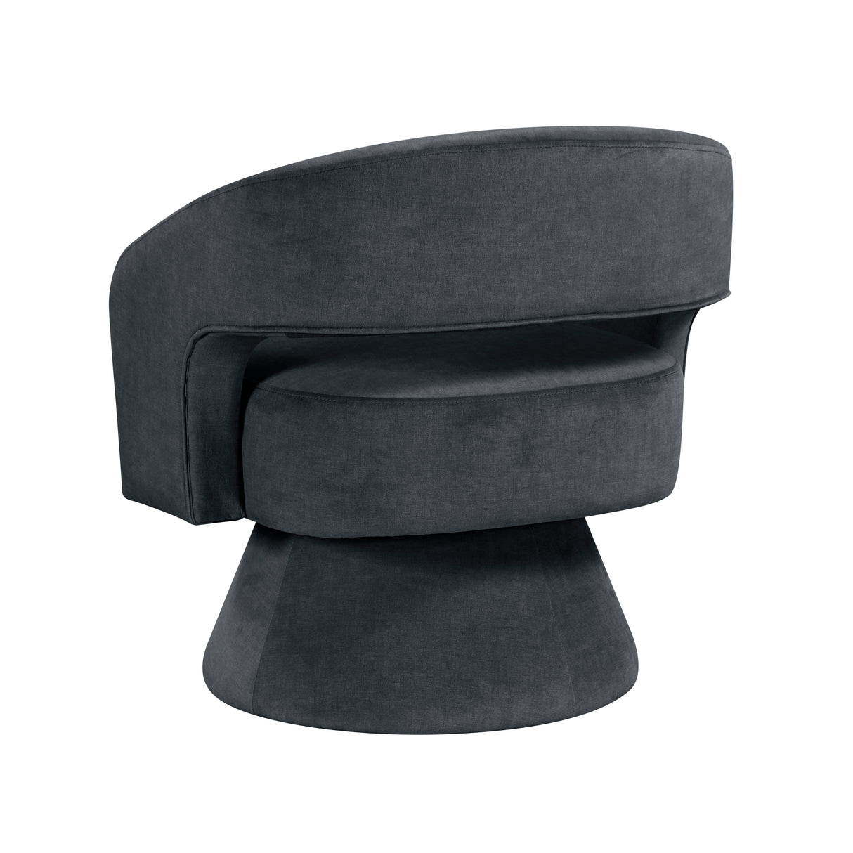 Lavon Dark Gray Swivel Chair from Homelegance - Luna Furniture