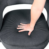 Lavon Dark Gray Swivel Chair from Homelegance - Luna Furniture