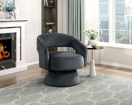 Lavon Dark Gray Swivel Chair from Homelegance - Luna Furniture