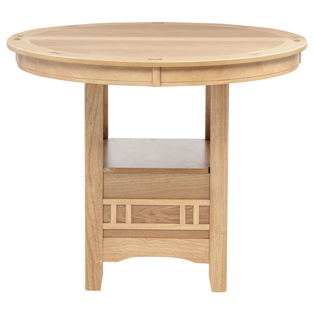 Lavon Light Oak Oval 60-inch Counter Height Extension Dining Table from Coaster - Luna Furniture