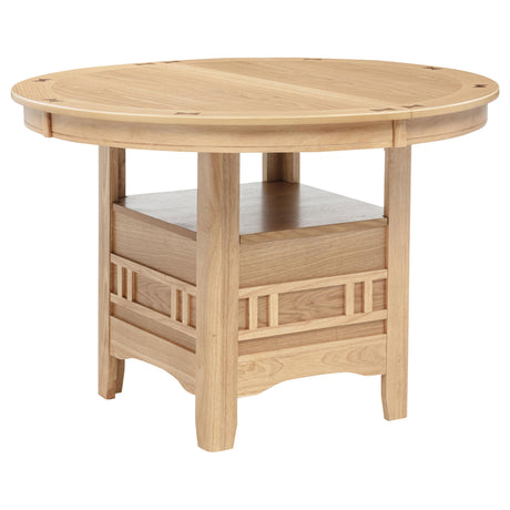 Lavon Light Oak Oval 60-inch Wood Extension Leaf Dining Table from Coaster - Luna Furniture