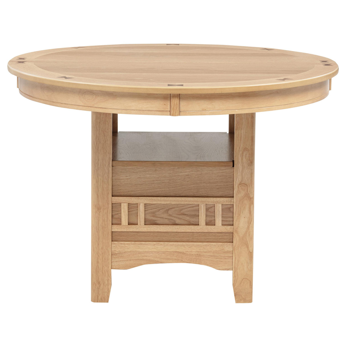 Lavon Light Oak Oval 60-inch Wood Extension Leaf Dining Table from Coaster - Luna Furniture