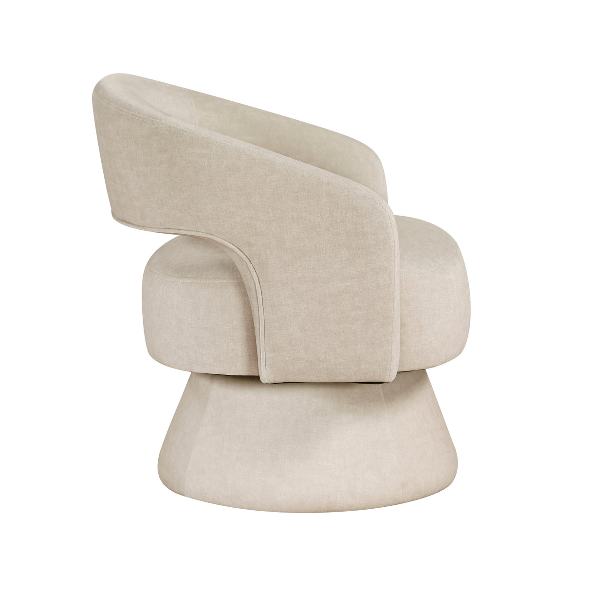 Lavon Taupe Swivel Chair from Homelegance - Luna Furniture