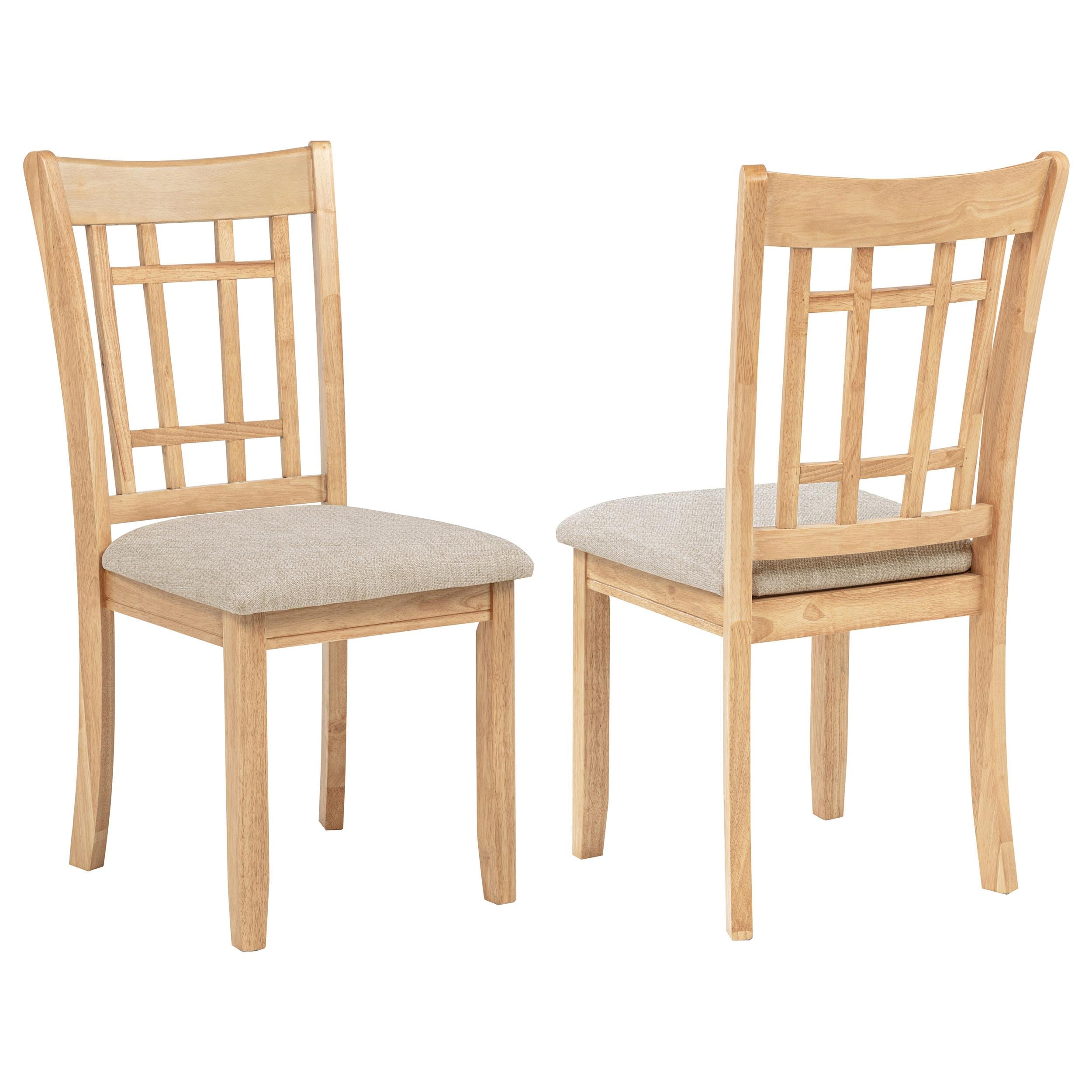 Lavon Gray and Light Oak Wood Dining Side Chair, Set of 2 – Luna
