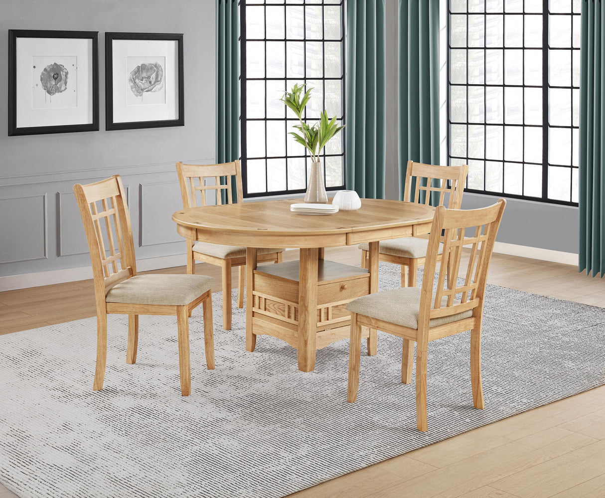 Lavon Gray and Light Oak Wood Dining Side Chair, Set of 2 from Coaster - Luna Furniture