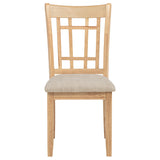 Lavon Gray and Light Oak Wood Dining Side Chair, Set of 2 from Coaster - Luna Furniture